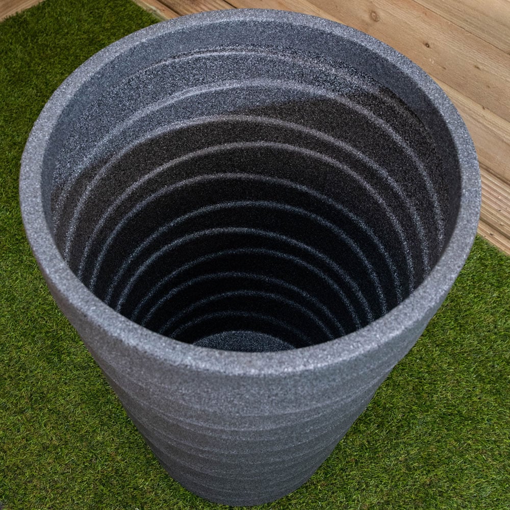 Samuel Alexander Trojan Grey Granite Effect Round Planter 66cm Image 5