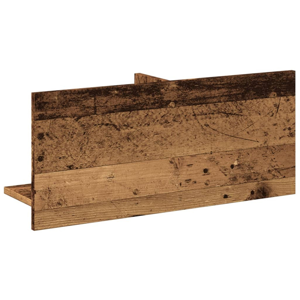 vidaXL 2 Shelf Old Wood Wall Cabinet Image 5