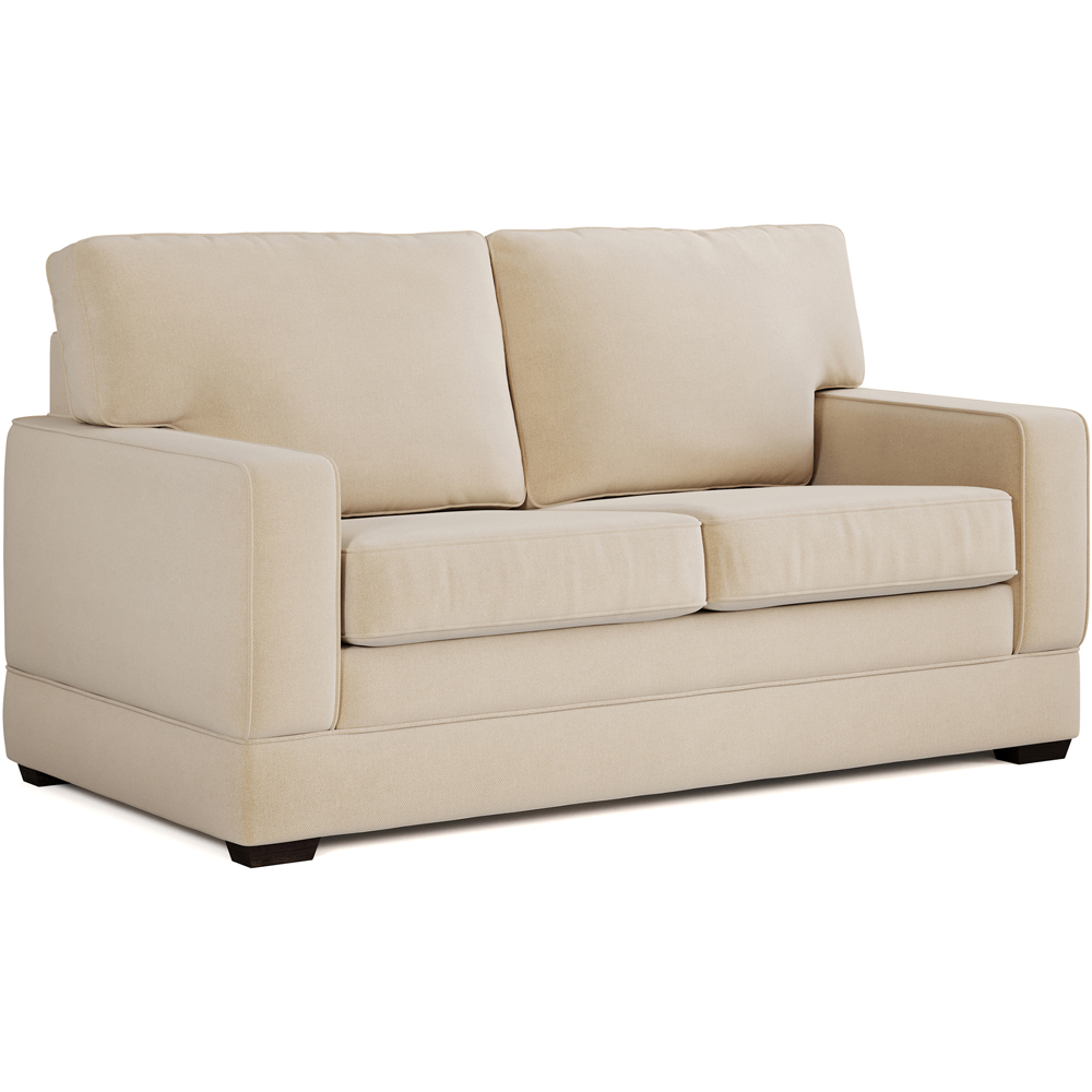 Jay-Be Urban 2 Seater Brushed Twill Linen Sofa Bed with e-Pocket Mattress Image 2