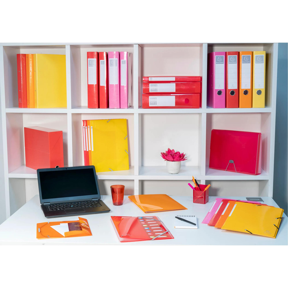 Exacompta Iderama PremTouch A4 Pink Lever Arch File 10 Pack Image 2