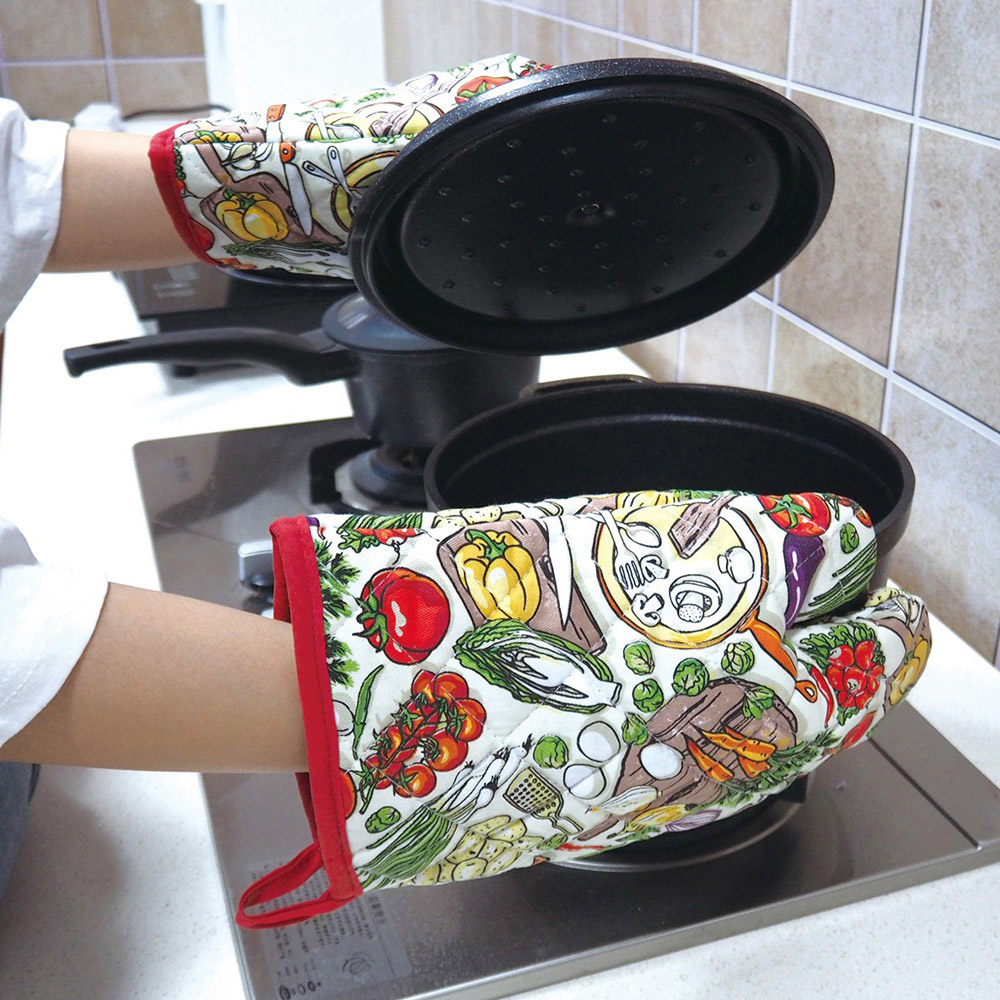 Highlands Homeware Kitchen Print Single Oven Mitt Image 2