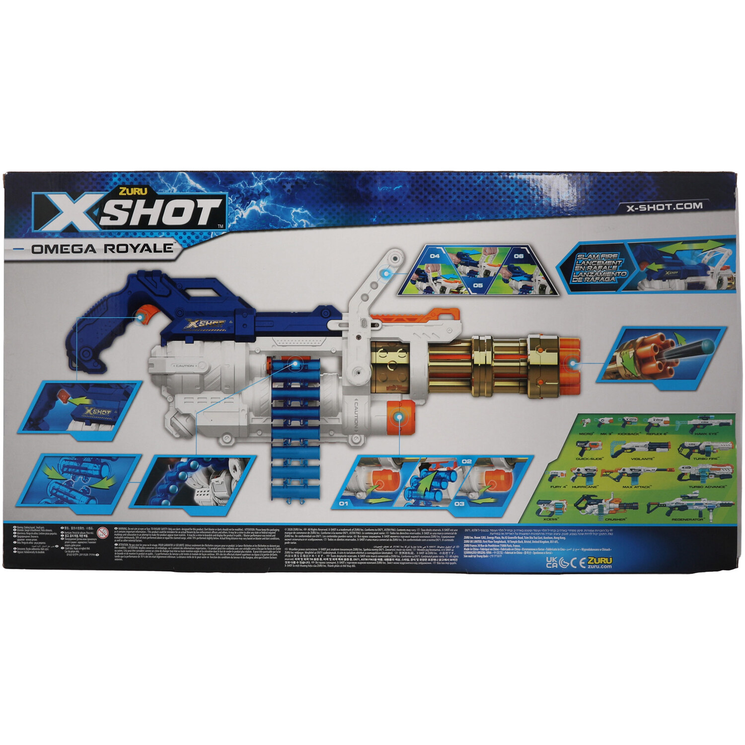 X-SHOT Omega Royale Blaster - White Image 2