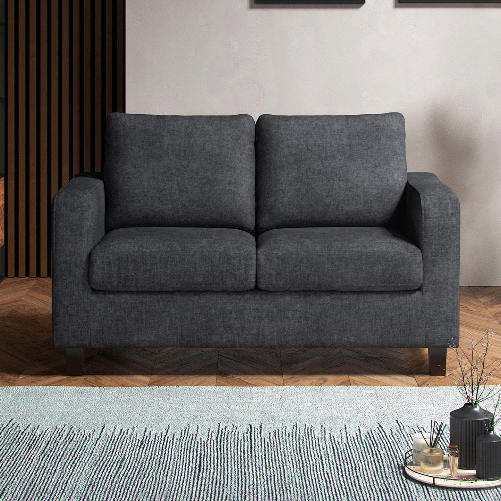 York 4 Seater Grey Turin Sofa Suite Image 8
