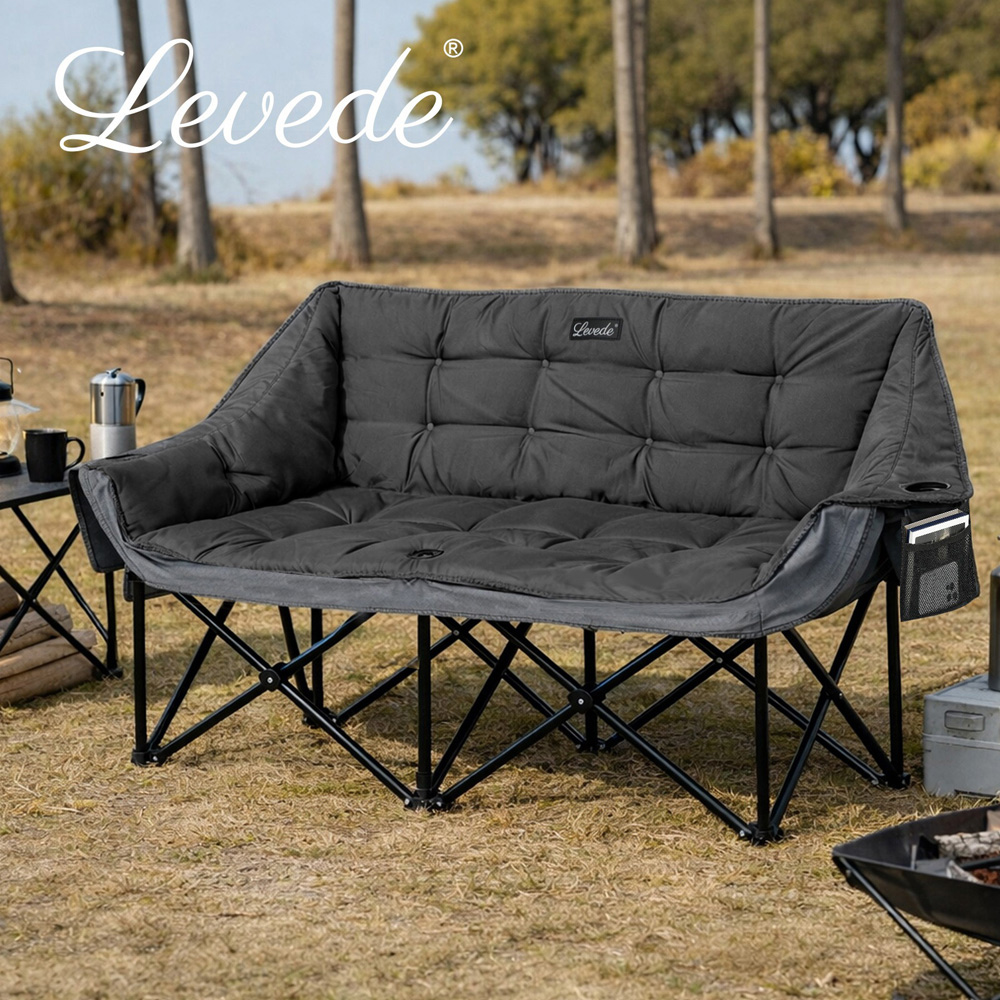 Levede 2 Seater Foldable Camping Chair Image 3