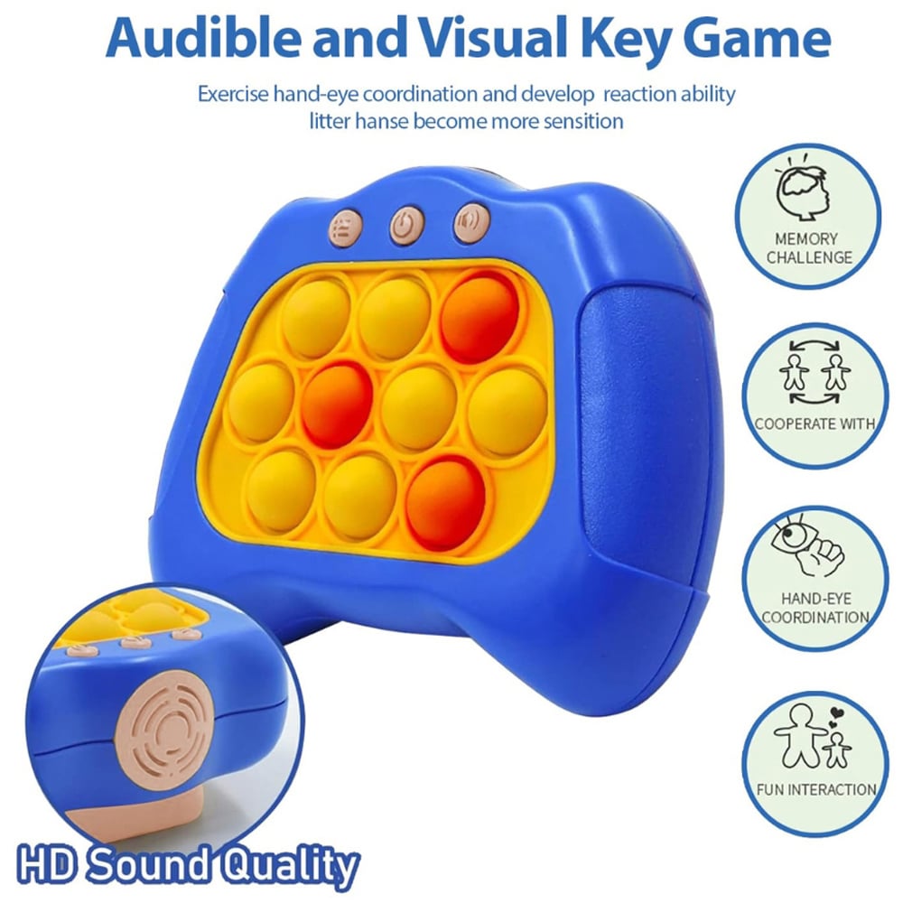 Alivio Blue Quick Push and Pop Sensory Fidget Toy Image 3