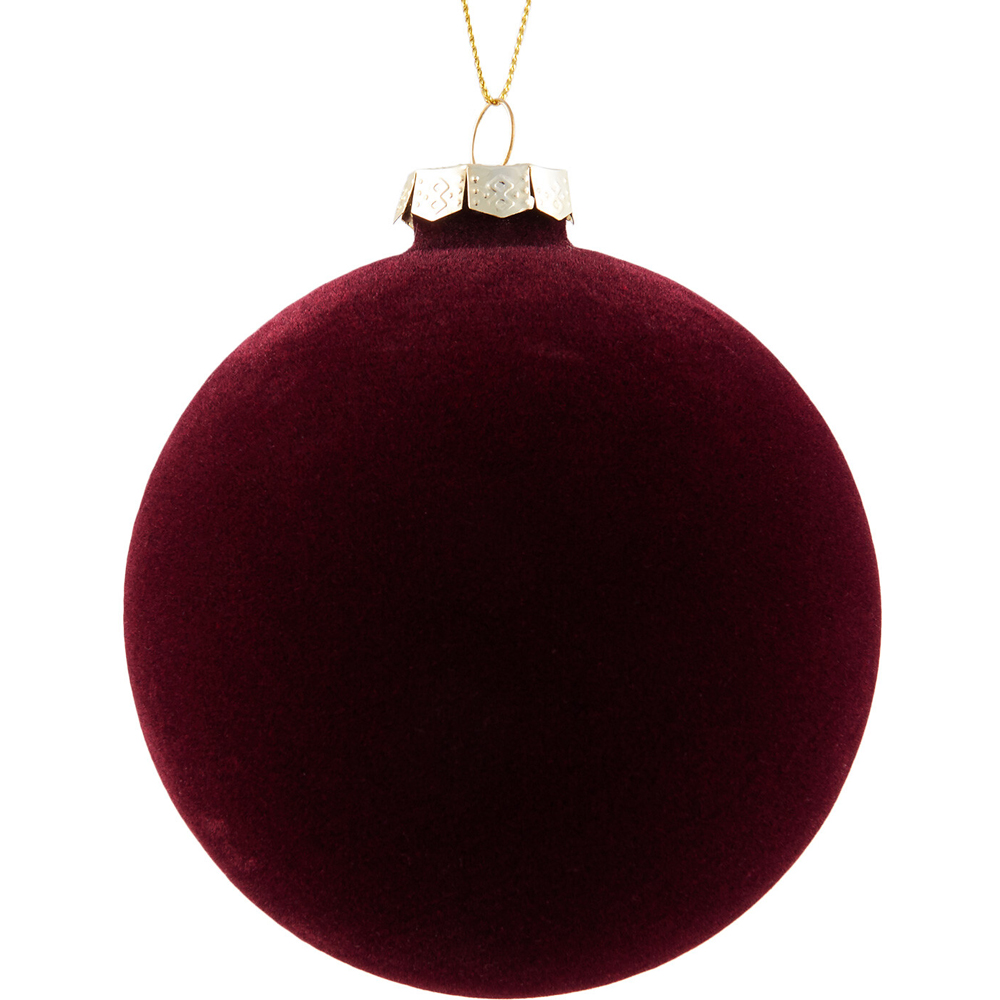Flocked Amber Charm Bauble Image 3