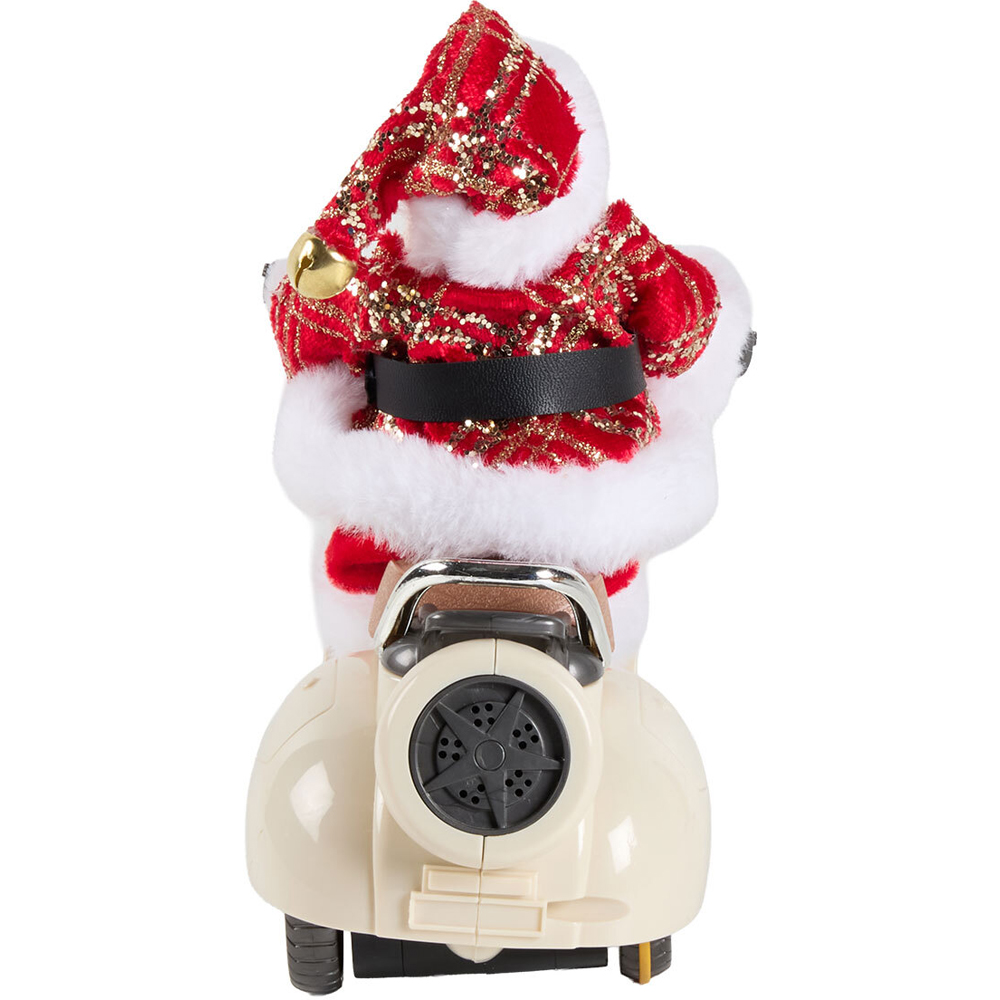 Animated Santa Riding Motorbike Decoration Image 7
