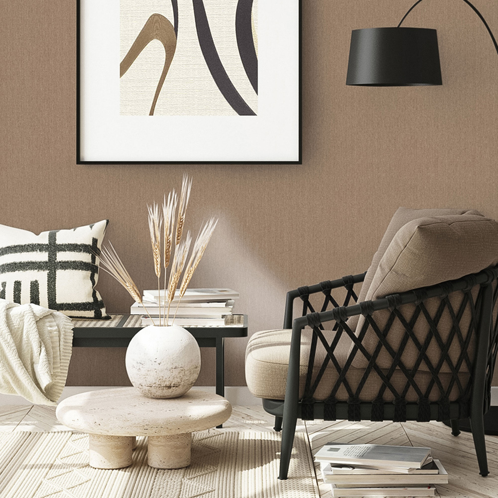 Erismann Decadent Textured Luxury Plain Gold Vinyl Wallpaper Image 3