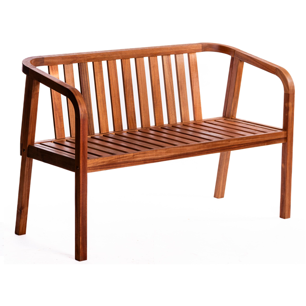 Thompson & Morgan Acacia Sunvale 2 Seater Bench with Armrest Image 2