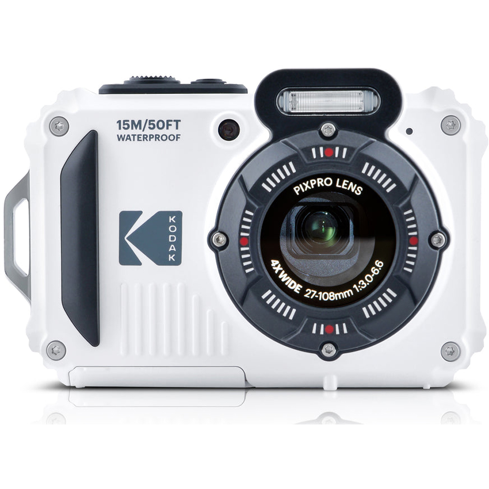 Kodak PIXPRO WPZ2 White 4x Zoom Camera with 32GB MicroSD Card Image 2