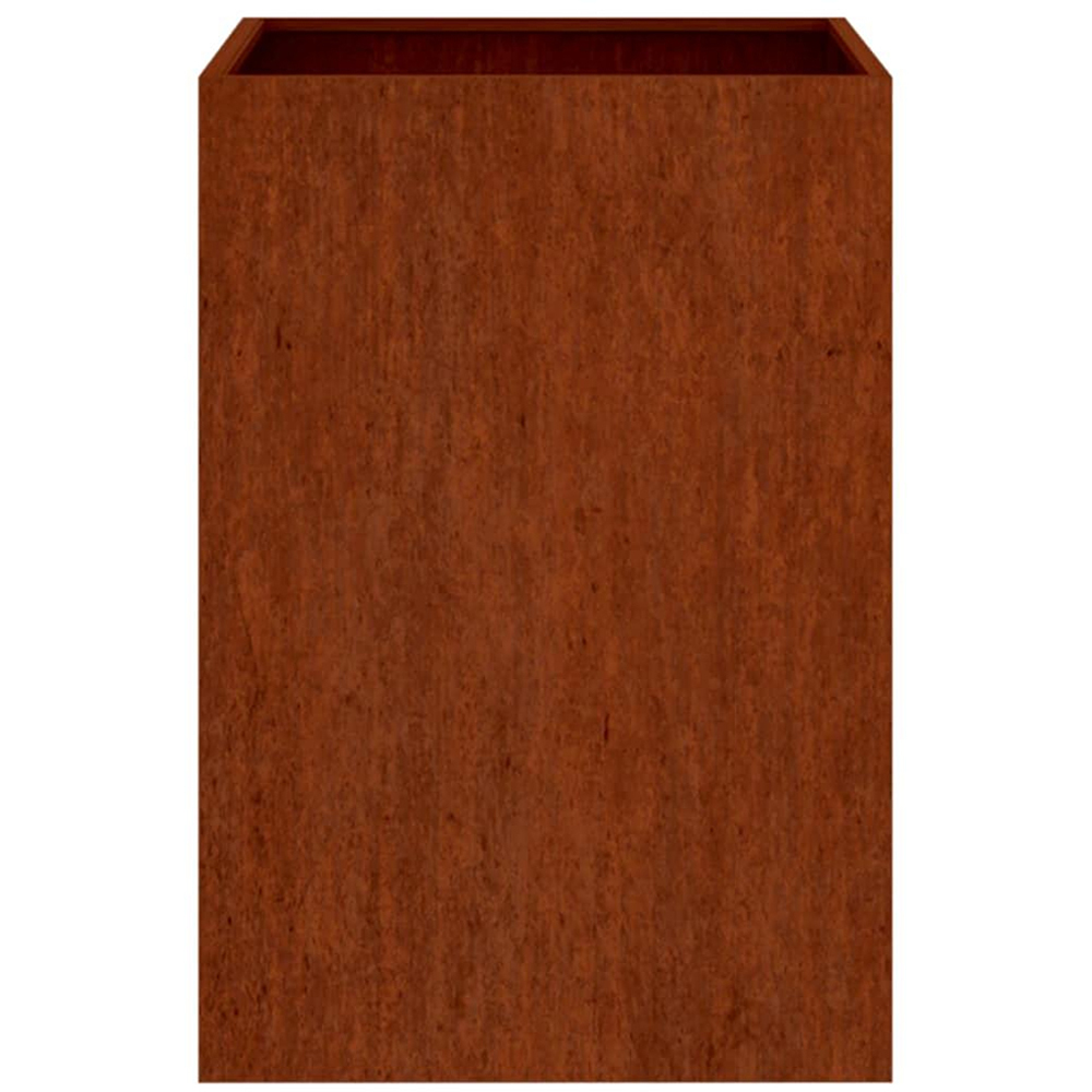 vidaXL Brown Corten Steel Raised Planter Box 75 x 52 x 48cm Image 3