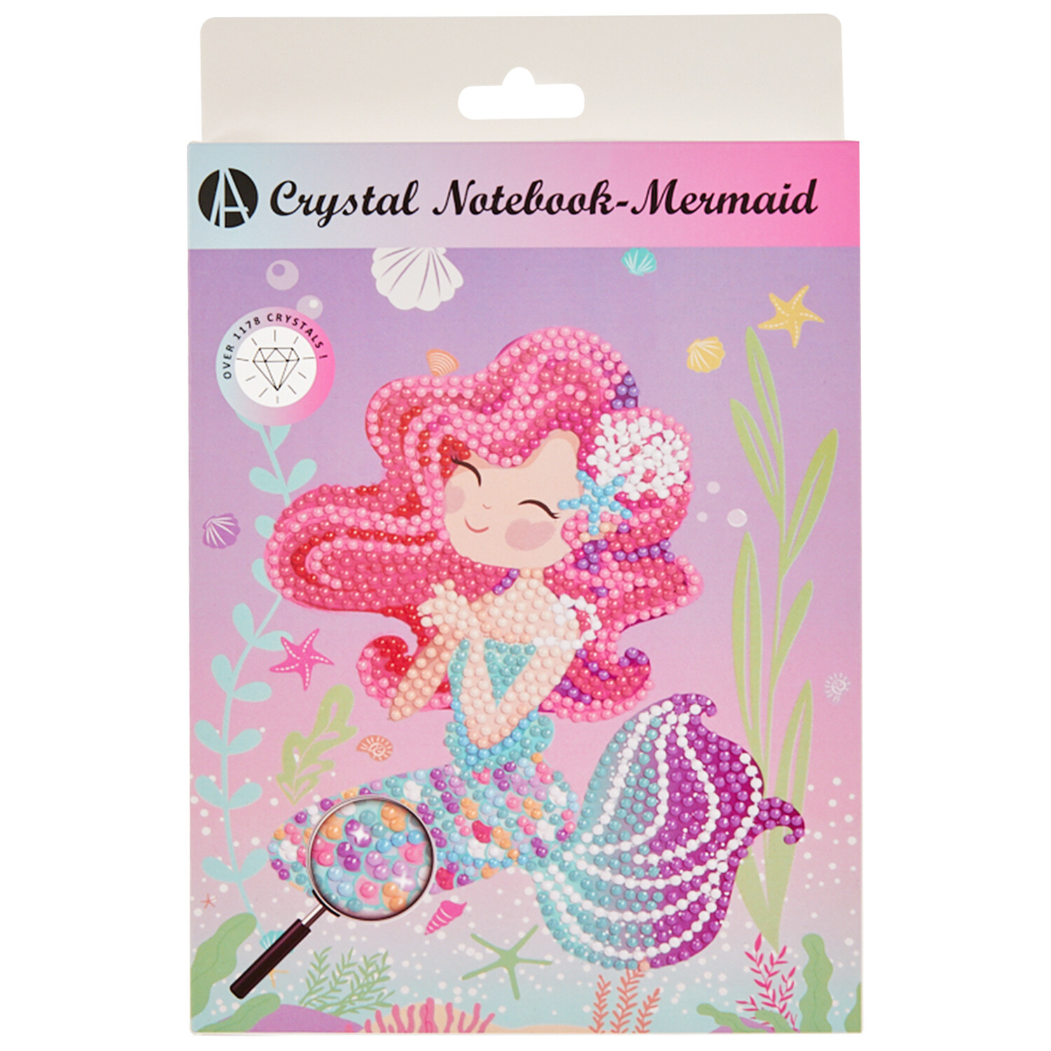 Mermaid or Unicorn Crystal Notebook - Multicolour Image 1