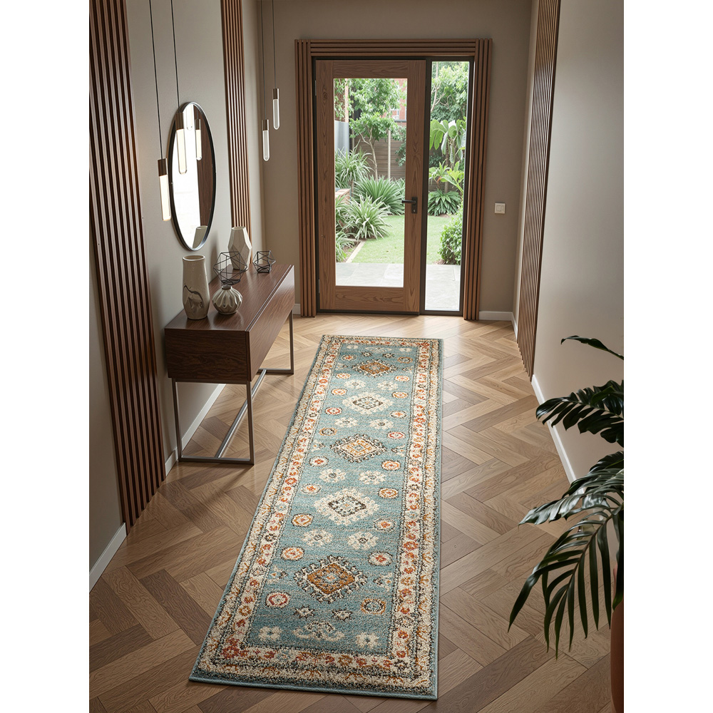 Portland HMC 5567 Blue Cashmere Rug 60 x 230cm Image 4