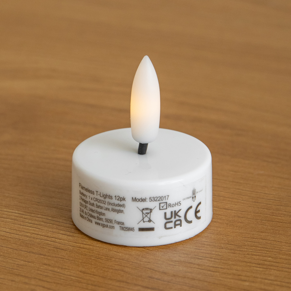Samuel Alexander Flameless LED Tealight Candle 12 Pack Image 5