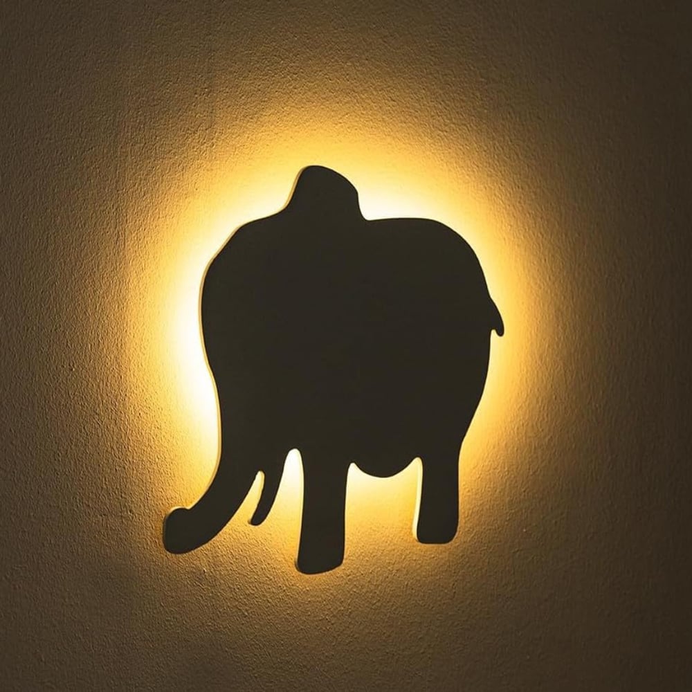 Marco Paul Warm White LED Elephant Wall Mounted Kids Night Light 32cm Image 2