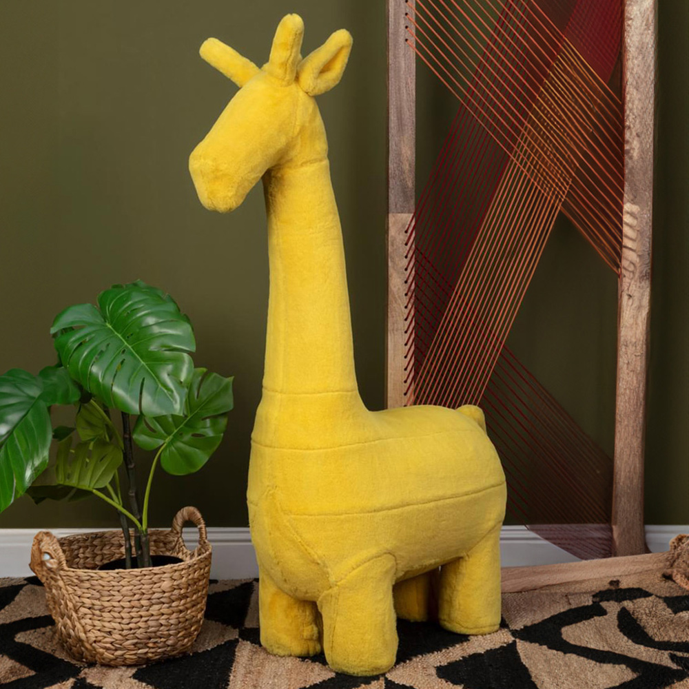 Premier Housewares Giraffe Yellow Animal Chair Image 1