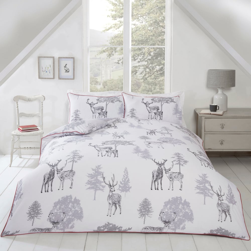 Rapport Home Sherwood Double Grey Duvet Set Image 5