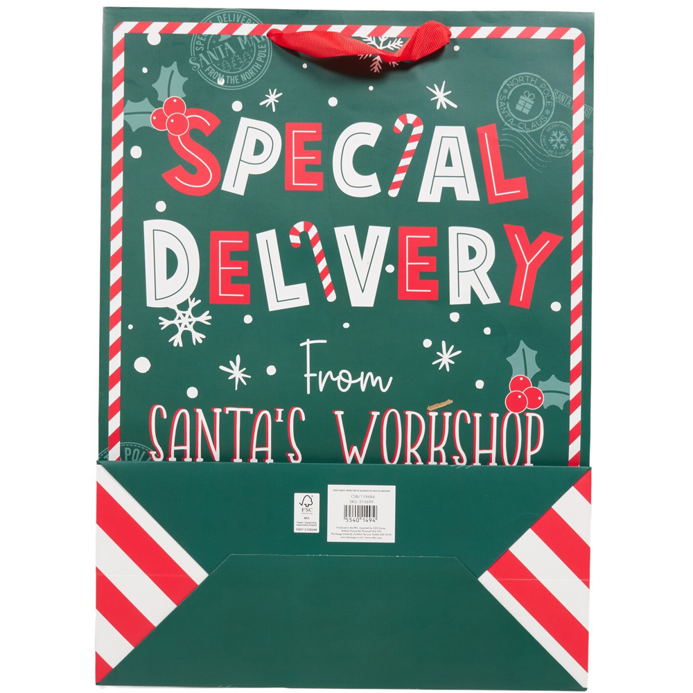 Special Delivery from Santa's Workshop Gift Bag Extra Large Image 2