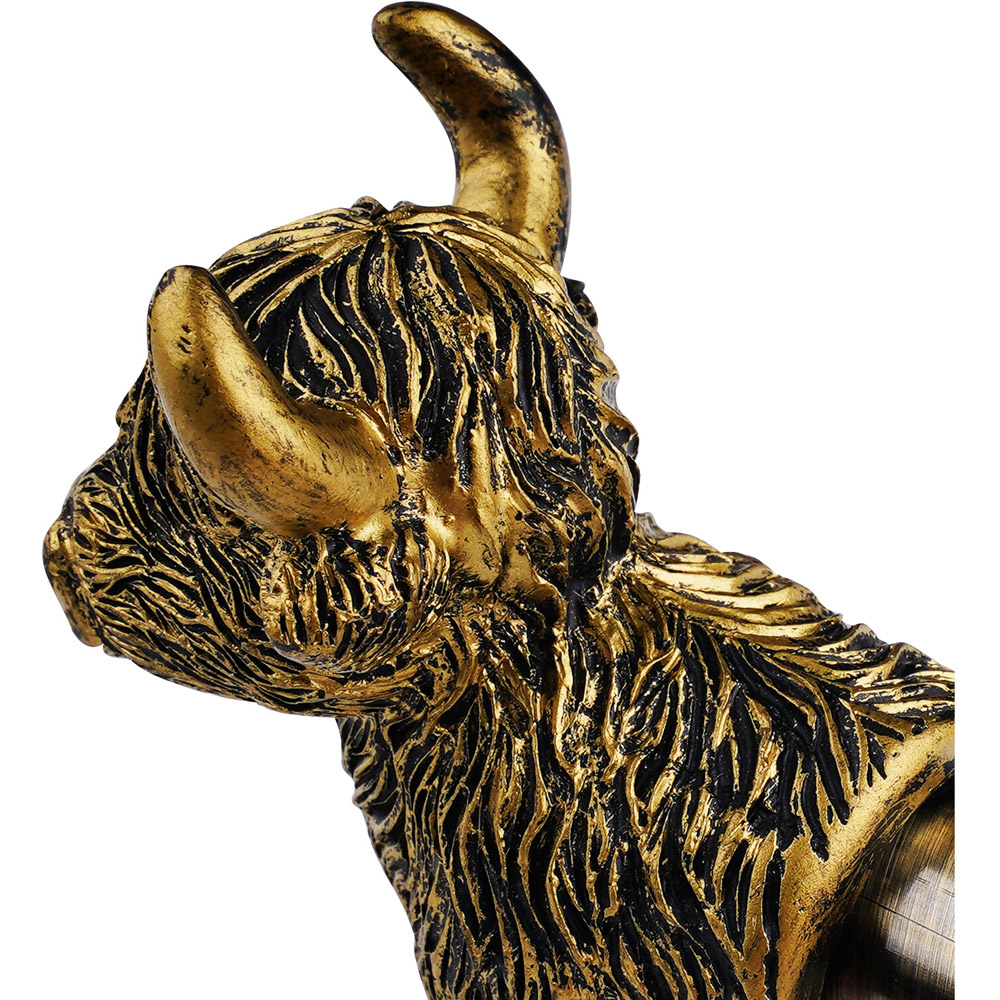 Highland Cow Curtain Pole Brass Image 3