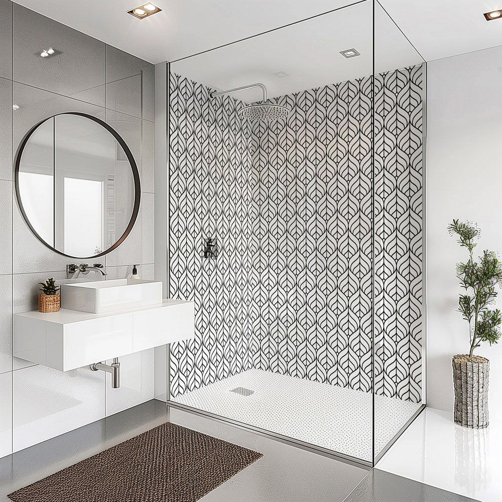 Splashbax Premium Artisan Monochrome Di Bond Shower Panel 2400 x 900mm Image 6