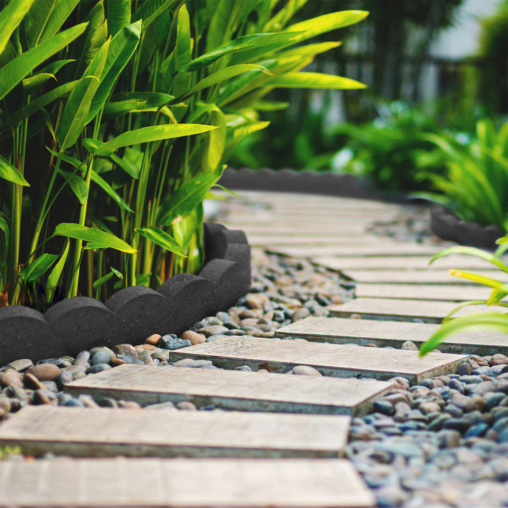 Nicoman Grey Scallop Edge Garden Border 1.2m 2 Pack Image 4