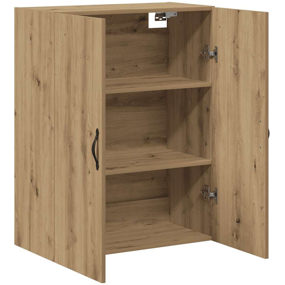 vidaXL 2 Door Brown Artisan Oak Wall Mounted Cabinet Image 4