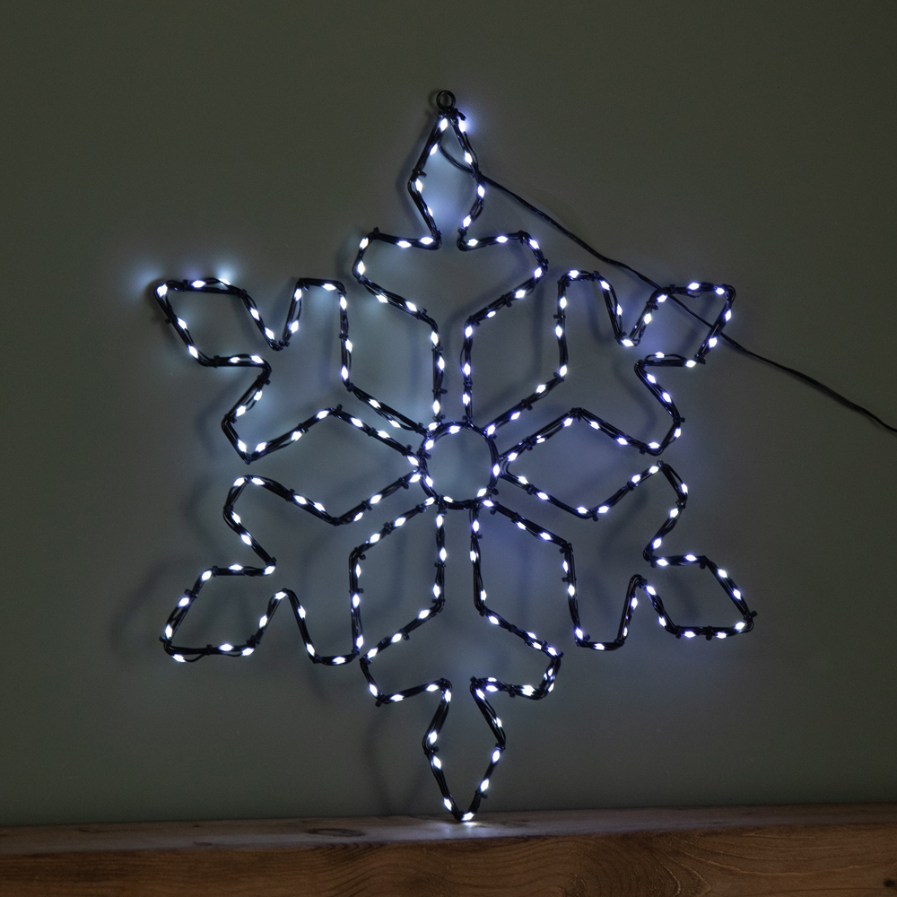 Samuel Alexander White LED FlexiBrights Light Up Metal Christmas Snowflake Decoration Image 7