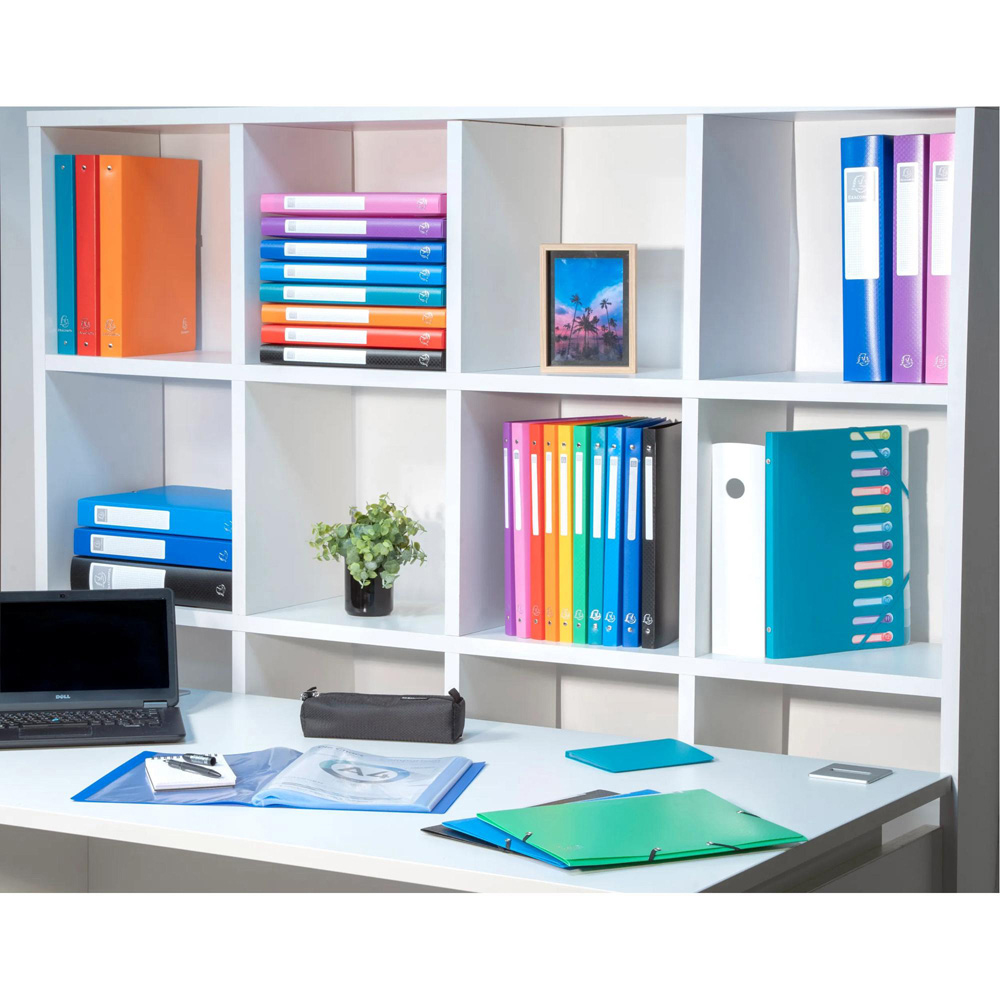 Exacompta A4 Yellow PP 100 Pocket Display Book 8 Pack Image 2