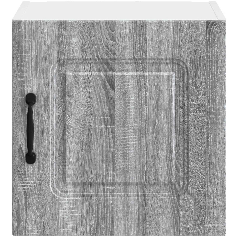 vidaXL Kalmar Single Door Grey Sonoma Wall Mounted Square Kitchen Cabinet Image 4