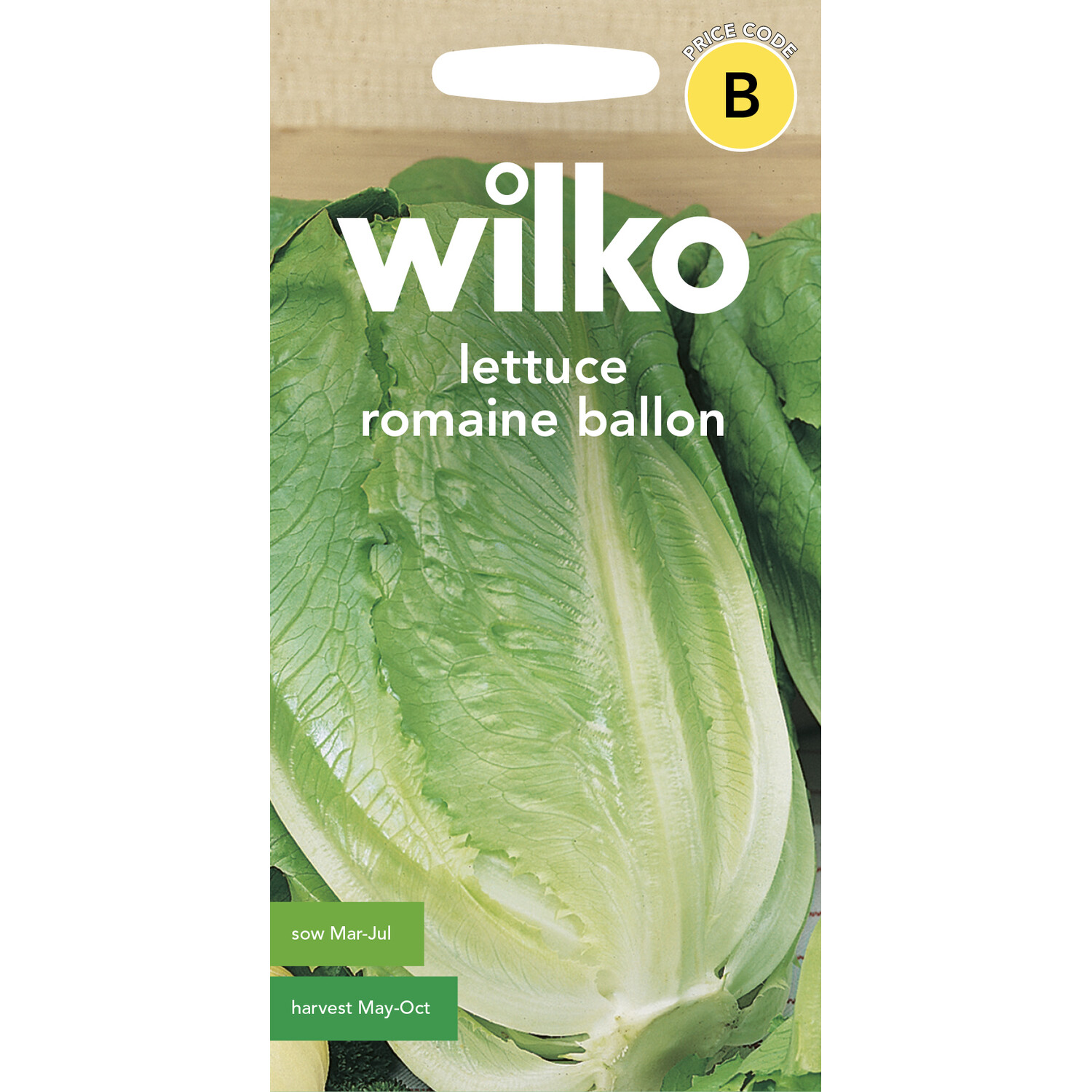 Wilko Lettuce Romaine Ballon Seeds Image 1