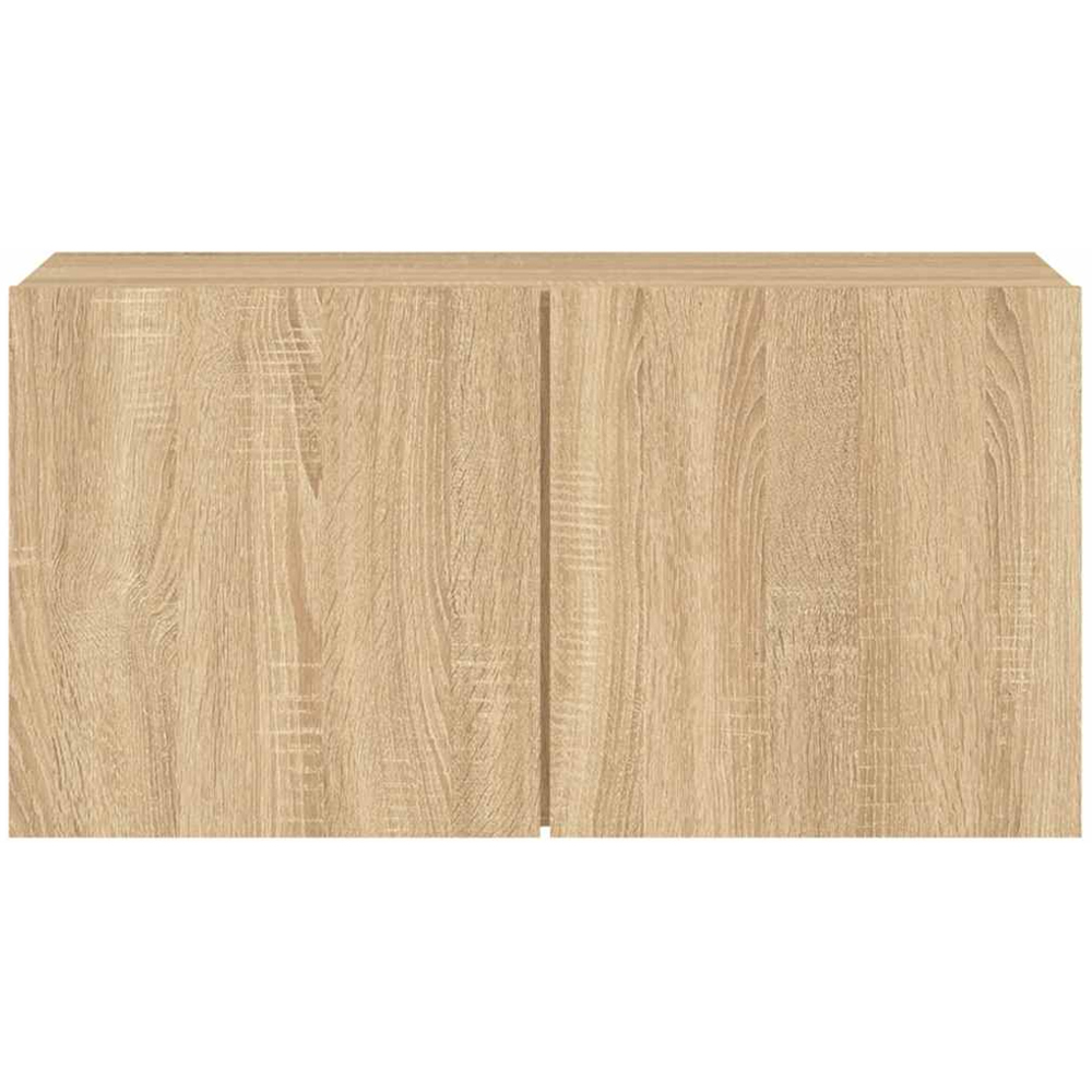 vidaXL 2 Door Sonoma Oak Wall Mounted TV Cabinet Image 6
