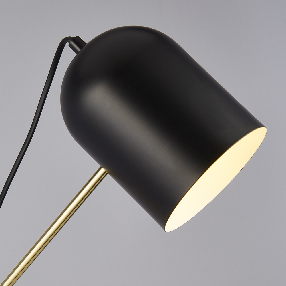 Lighting Collection Black and Gold Floor Lamp Image 4