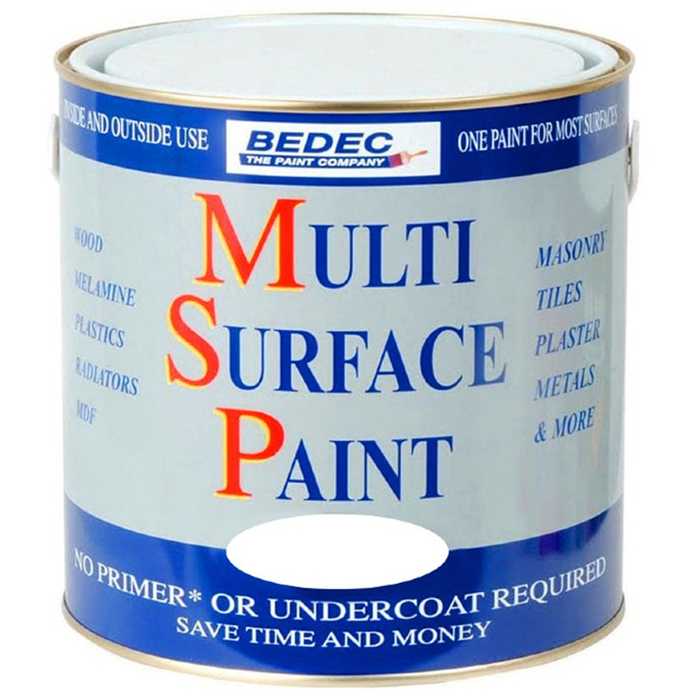 Bedec Dark Grey Matt Multi Surface Paint 2.5L Image 2