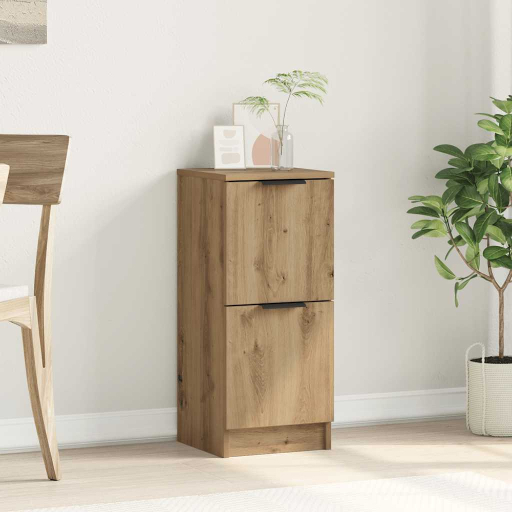 vidaXL 2 Door Artisan Oak Sideboard Image 3