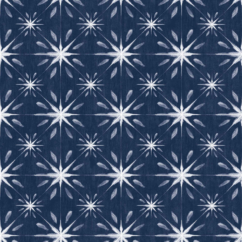 Galerie Nordic Elements Geometric Navy Wallpaper Image 1
