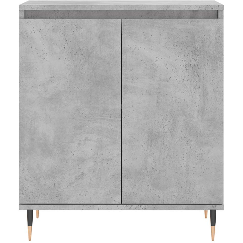 vidaXL 2 Door Concrete Grey Sideboard Image 5