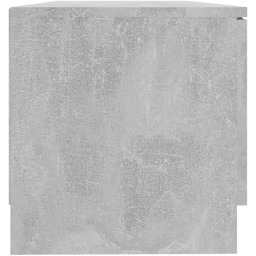 vidaXL Single Door 2 Shelf Concrete Grey TV Cabinet Image 6