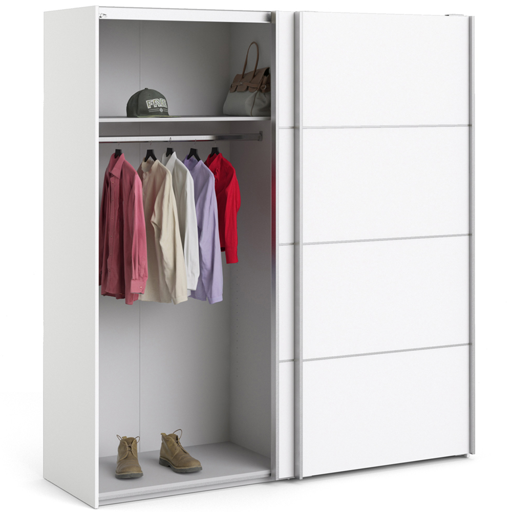 Florence Verona 2 Door White Sliding Wardrobe Image 5