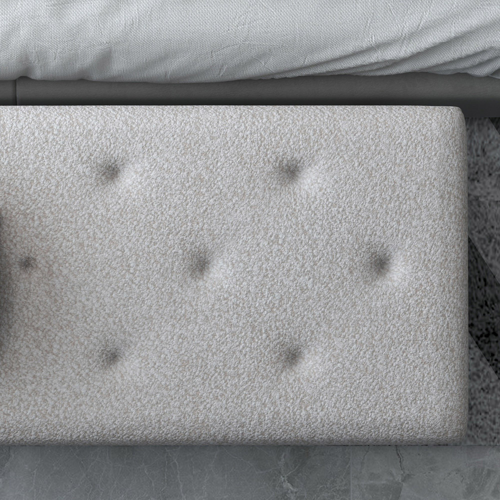 HOMCOM Grey Bed End Ottoman Bench Image 4