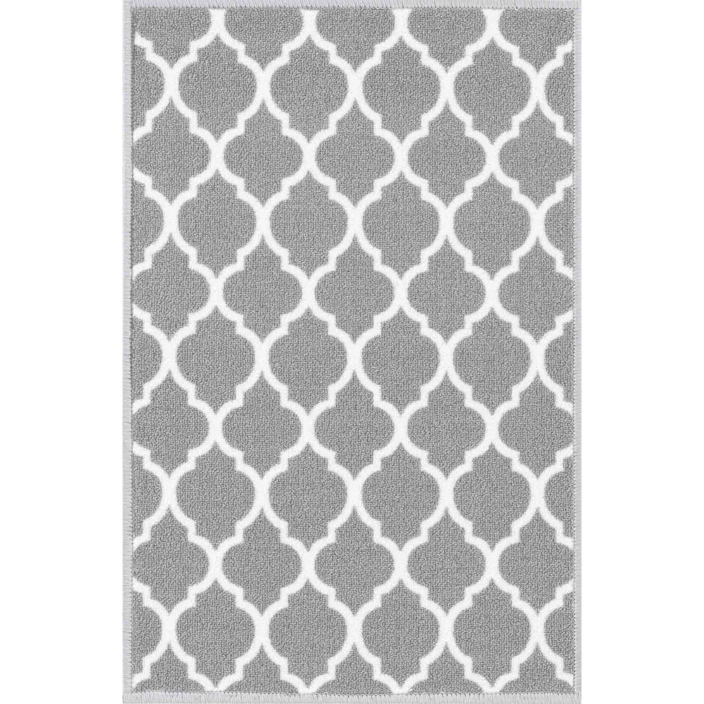 Desire Rugs Havana Grey Trellis Anti Slip Door Mat 300 x 80cm Image 1