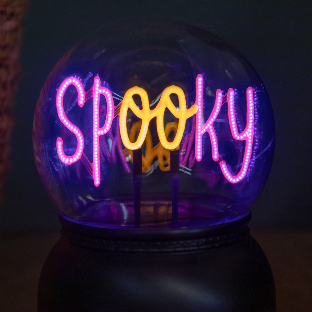 Samuel Alexander LED Battery Operated Spooky Globe Halloween Decoration 14cm Image 5