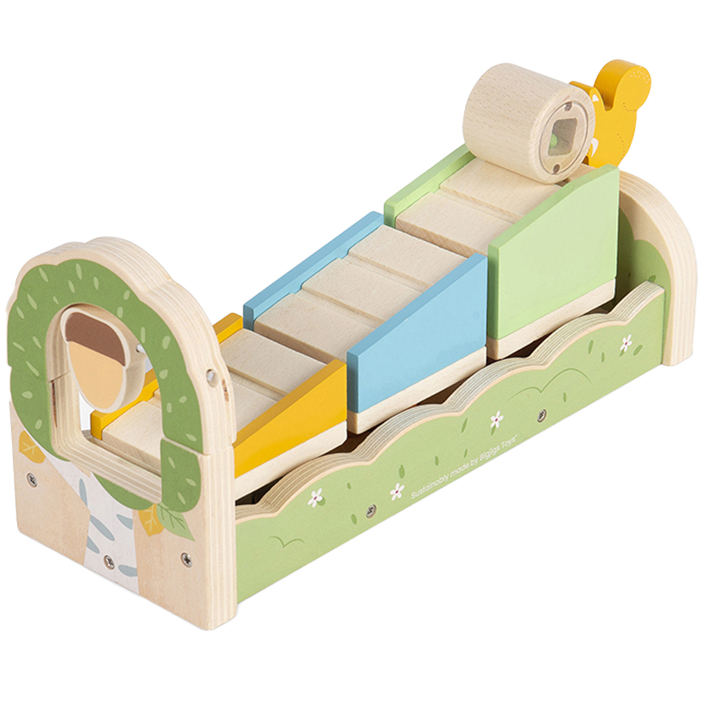Bigjigs Toys Wooden Squirrel Ramp Sorter Game Image 1