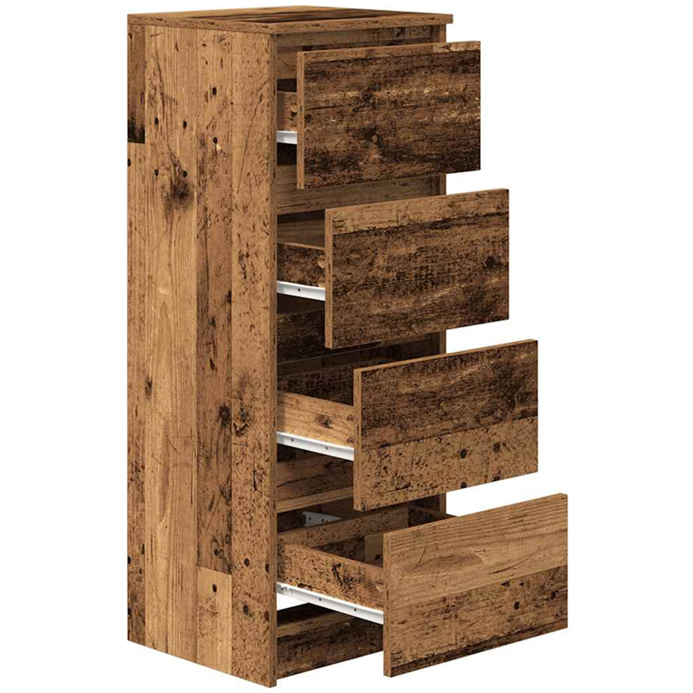 vidaXL 4 Drawer Old Wood Sideboard Image 4