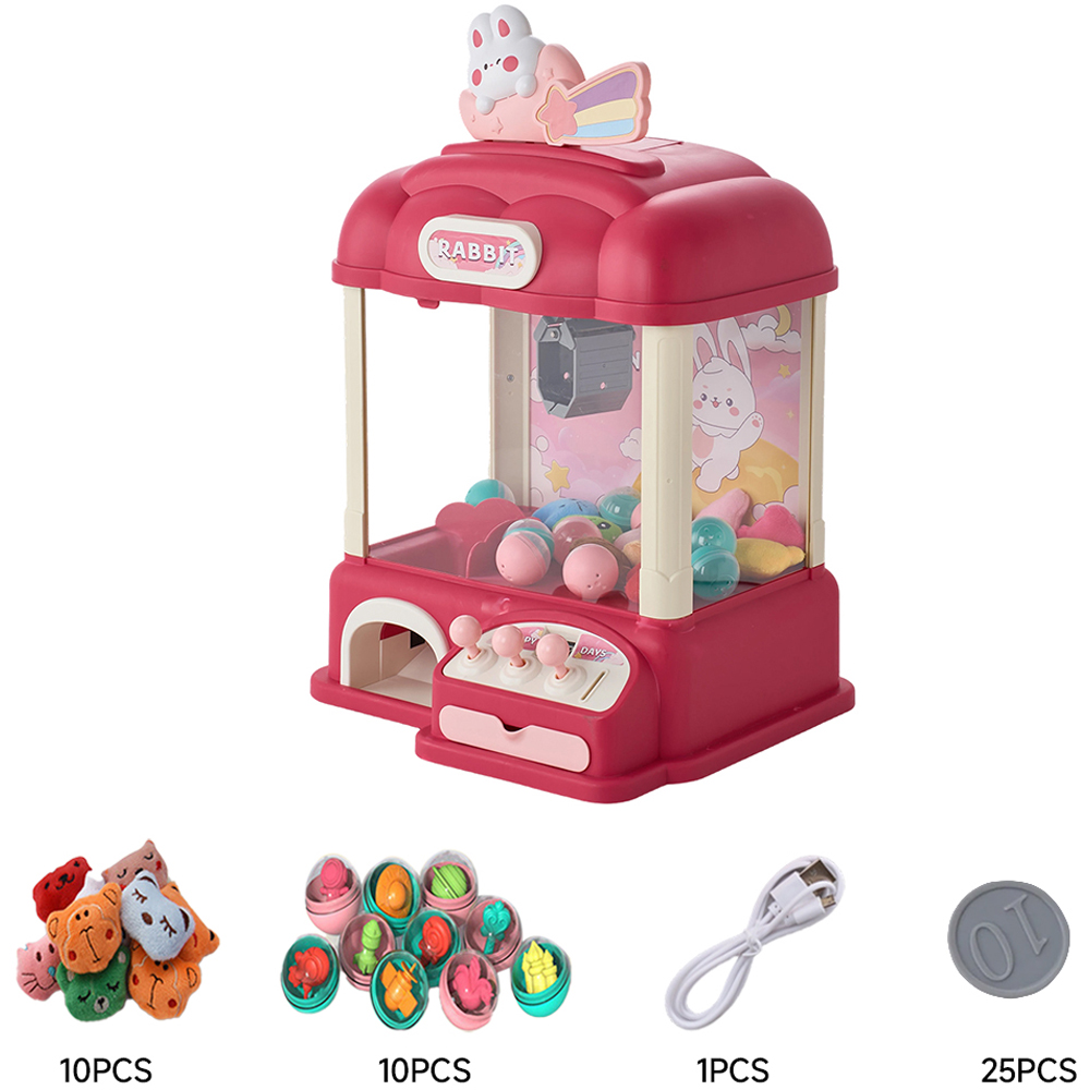 H&O Direct Bunny Mini Toy Grabber Claw Machine 19cm Image 5
