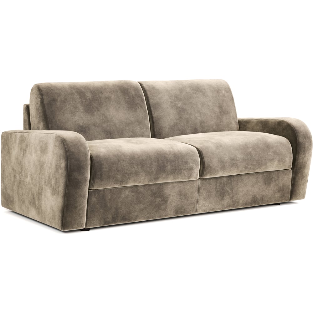 Jay-Be Deco 3 Seater Luxe Velvet Mink Sofa Bed with e-Sprung Mattress Image 2