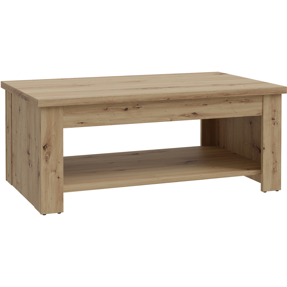 Florence Corona Single Shelf Artisan Oak Rising Coffee Image 2