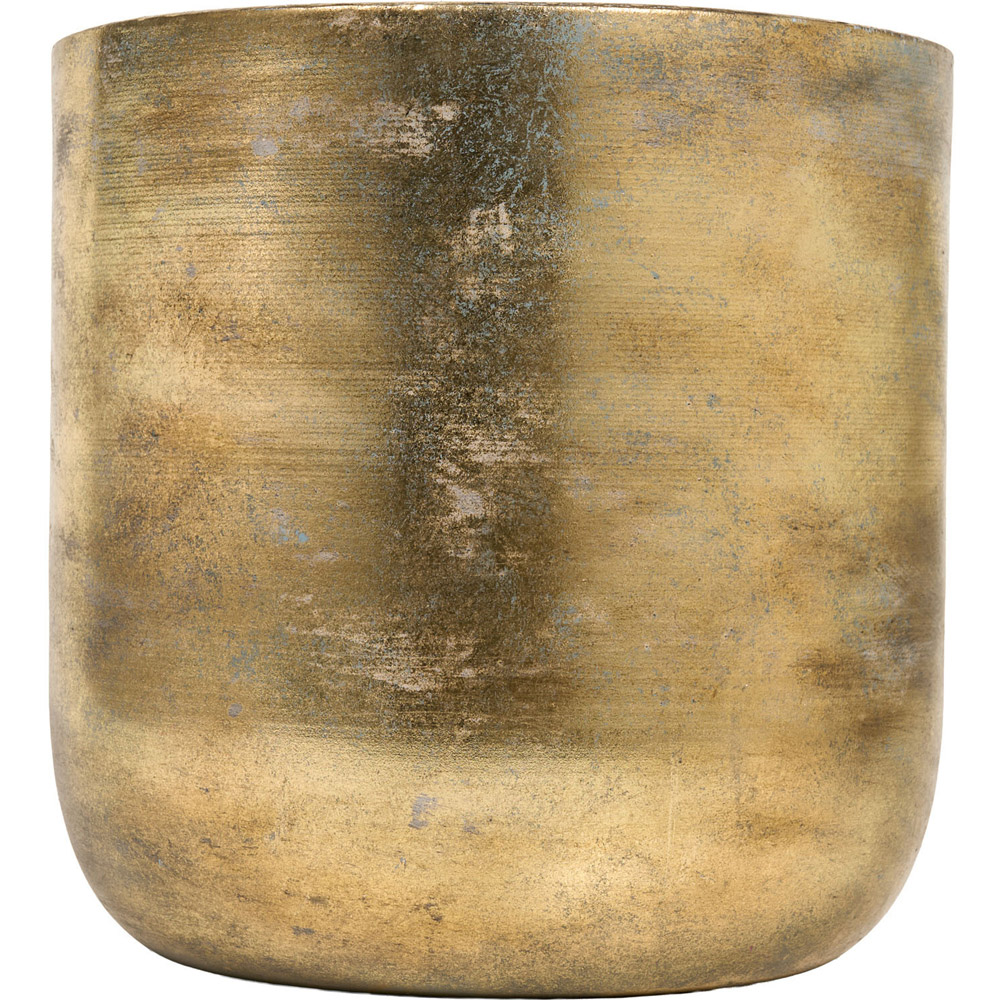 Amelia Metal Planter Brushed Gold Image 2