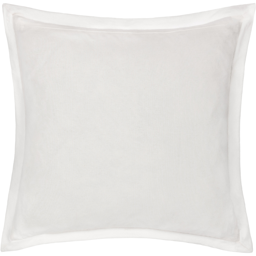 Paoletti Winter Bloom Embroidered Green Cotton Velvet Cushion 50 x 50cm Image 2