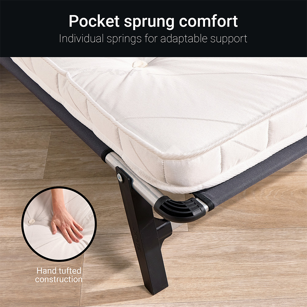 Jay-Be QP80 Single Quick Folding Bed with e-Fibre Pocket Sprung Mattress Image 3