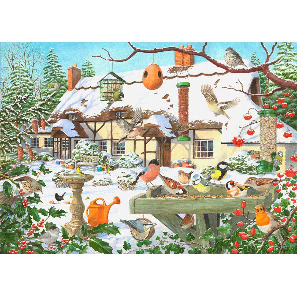 The House of Puzzles Cold Buffet 500 Piece Big Jigsaw Puzzle Image